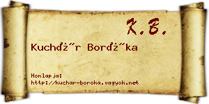 Kuchár Boróka névjegykártya